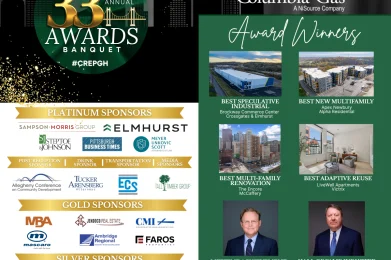NAIOP Pittsburgh Announces six award winners to be honored for their contributions to CRE during May 28th 33rd Annual NAIOP Awards